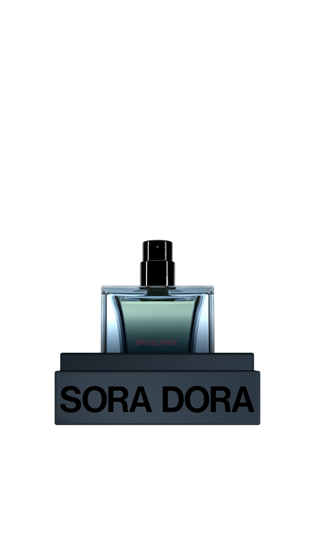 Sora Dora perfume bottle on a white background